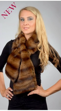 Petit-gris fur scarf
